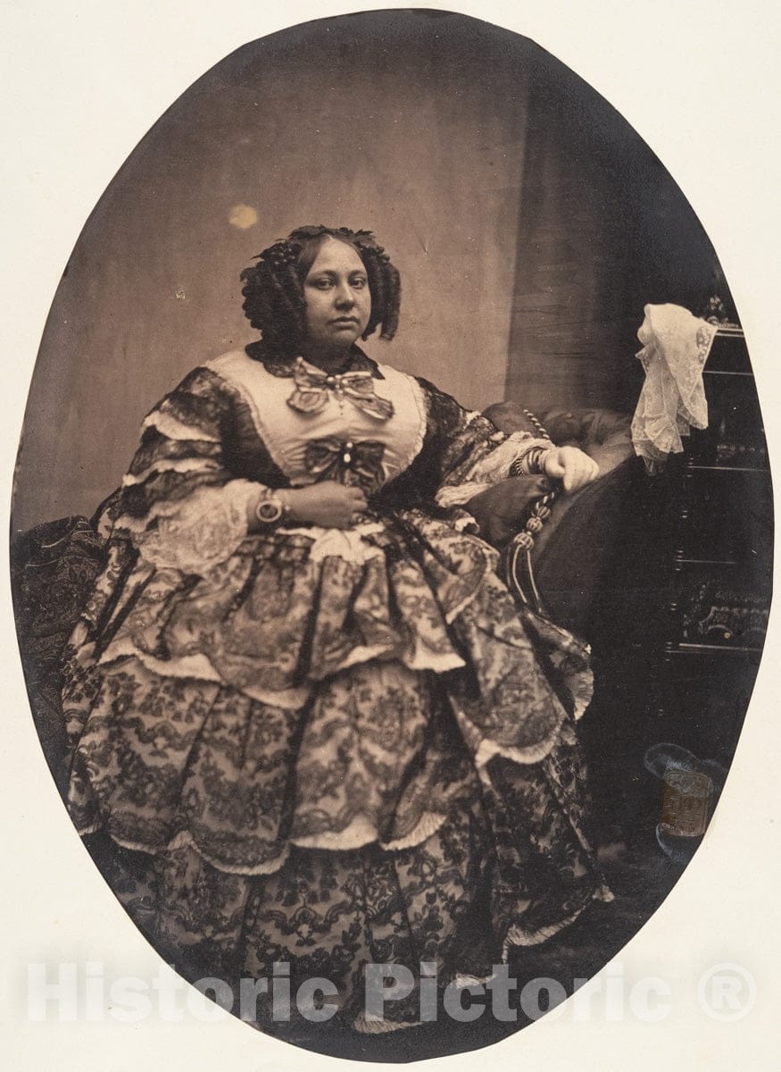 Photo Print : Louis-Pierre-Théophile Dubois de Nehaut - En soirée - janvier 1856 : Vintage Wall Art