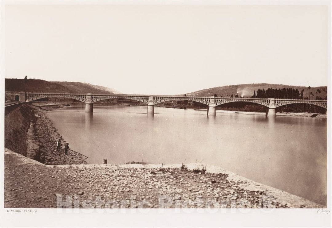 Photo Print : Édouard Baldus - Givors, Viaduc 2 : Vintage Wall Art