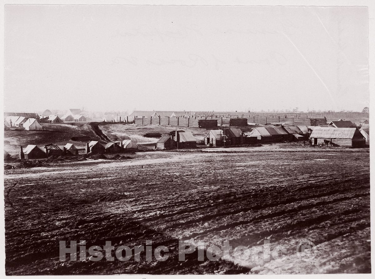 Photo Print : Timothy H. O'sullivan - General Hospital, Point of Rocks, Appomattox River Below Petersburg : Vintage Wall Art