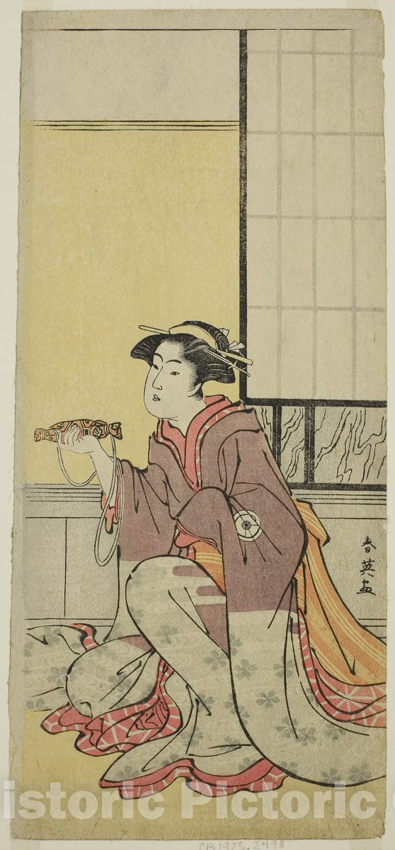 Art Print : Sugawara Denju Tenarai Kagami v1, Katsukawa Shun'ei, c 1783, Vintage Wall Decor :