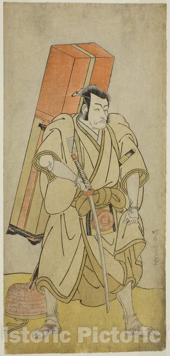 Art Print : Sugata no Hana Yuki no Kuronushi v4, Katsukawa Shunsho, c 1779, Vintage Wall Decor :