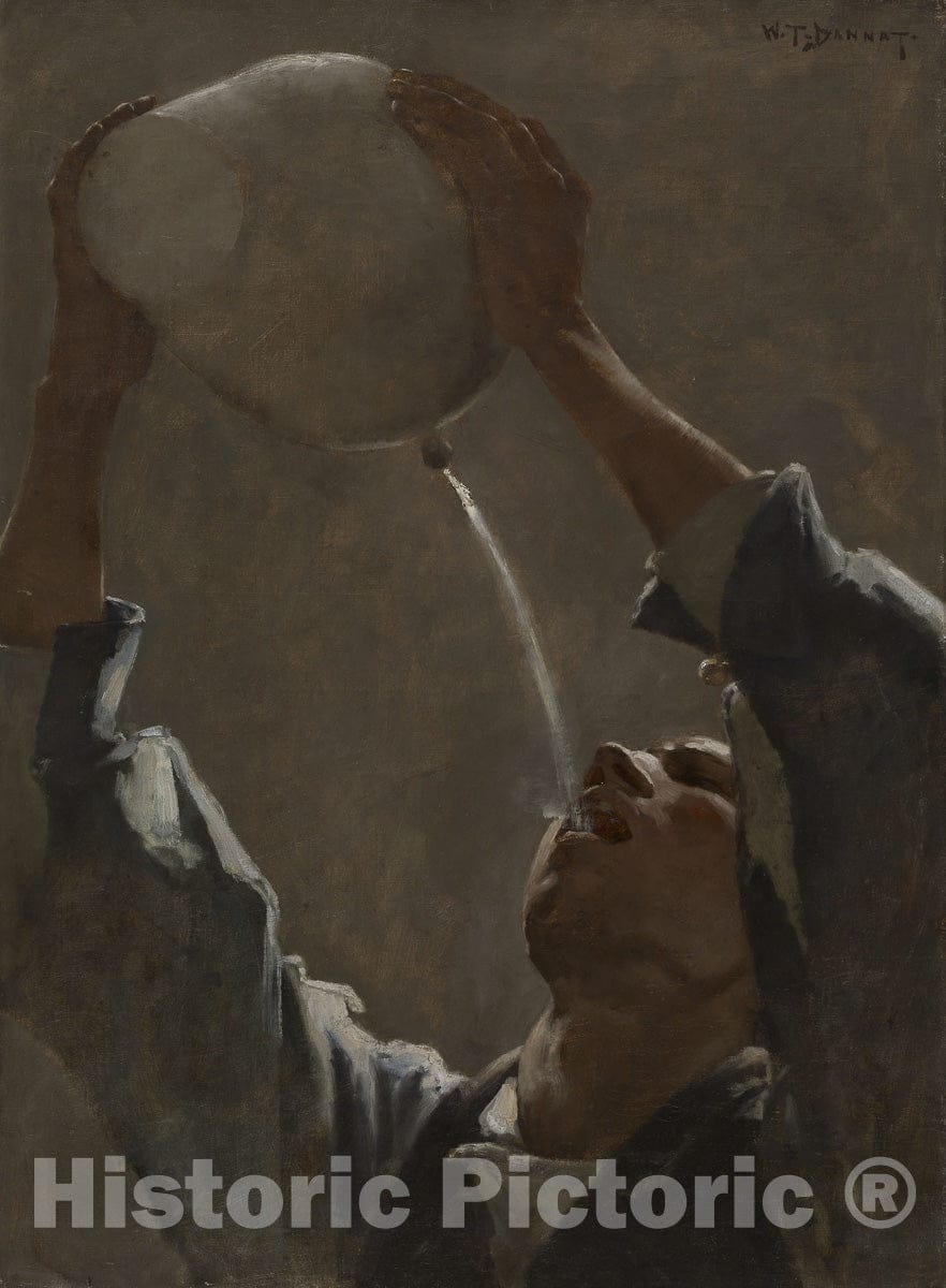 Art Print : Study for "An Aragonese Smuggler", William Turner Dannat, c 1850, Vintage Wall Decor :