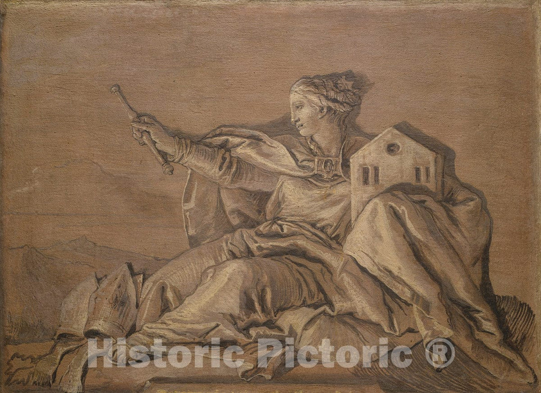 Art Print : Giovanni Domenico Tiepolo - Europe : Vintage Wall Art