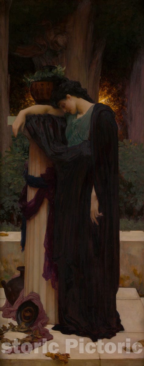 Art Print : Frederic, Lord Leighton - Lachrymae : Vintage Wall Art