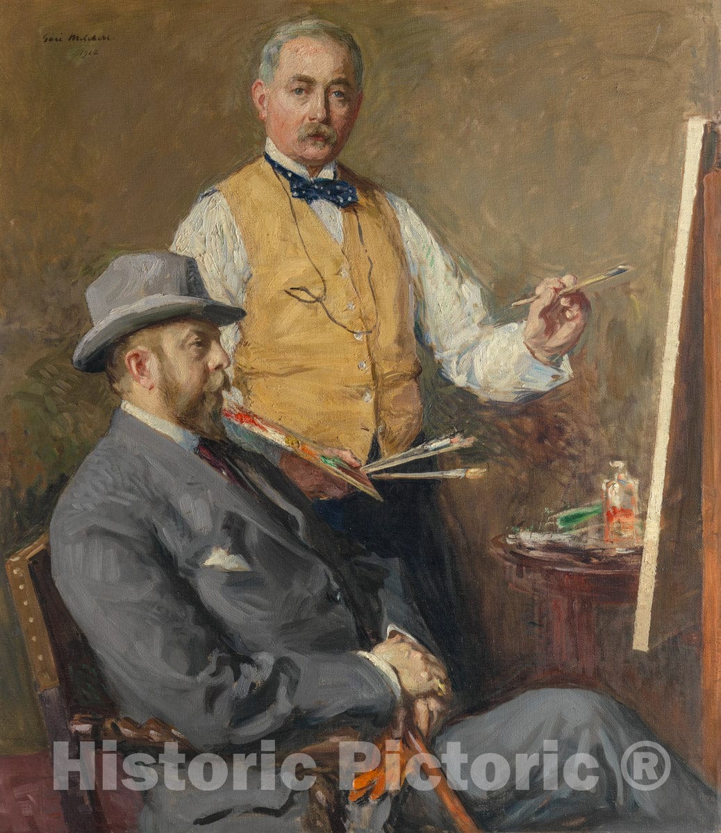 Art Print : Gari Melchers - In the Studio (Gari Melchers and Hugo Reisinger) : Vintage Wall Art