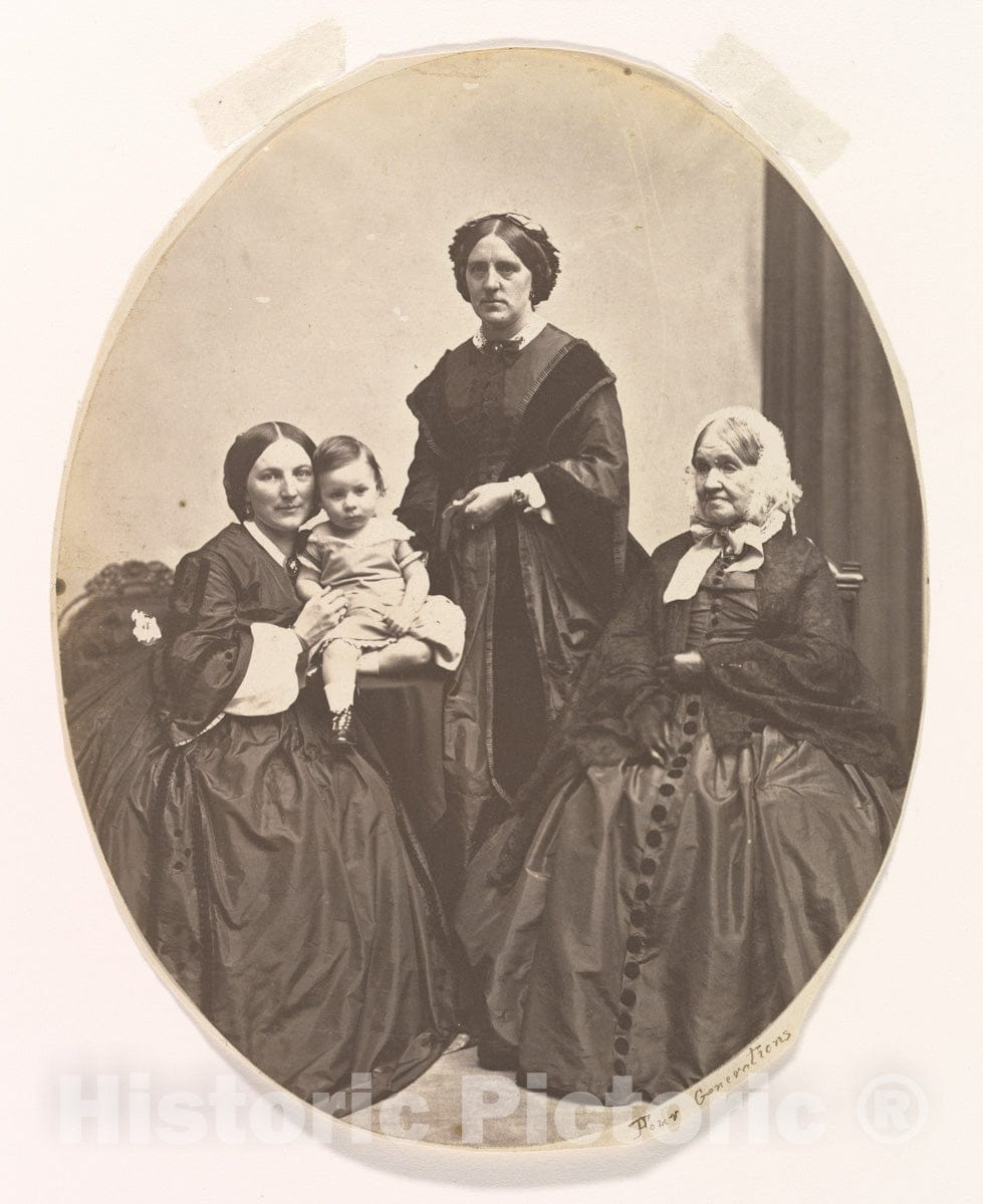 Photo Print : James Wallace Black - Four Generations : Vintage Wall Art