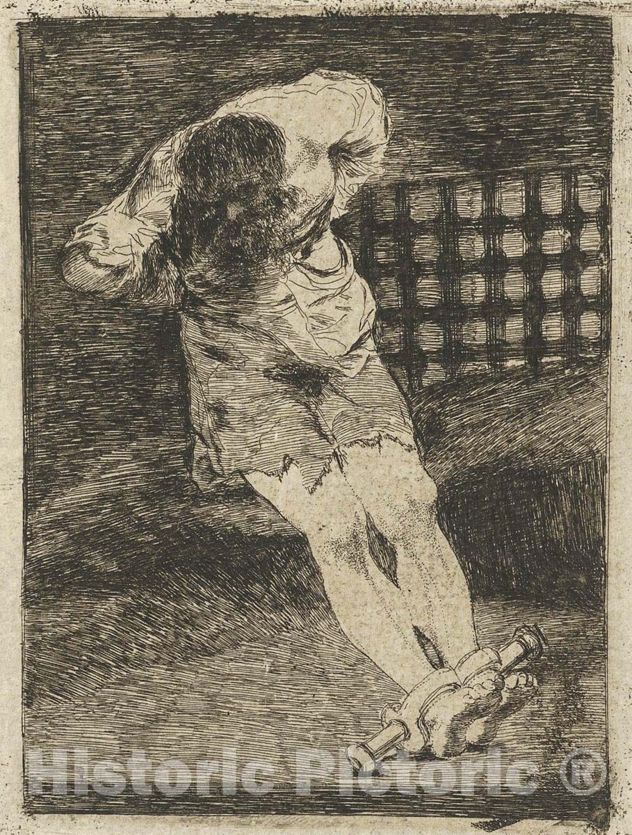 Art Print : Goya - The Custody of a Prisoner Does Not Call for Torture : Vintage Wall Art