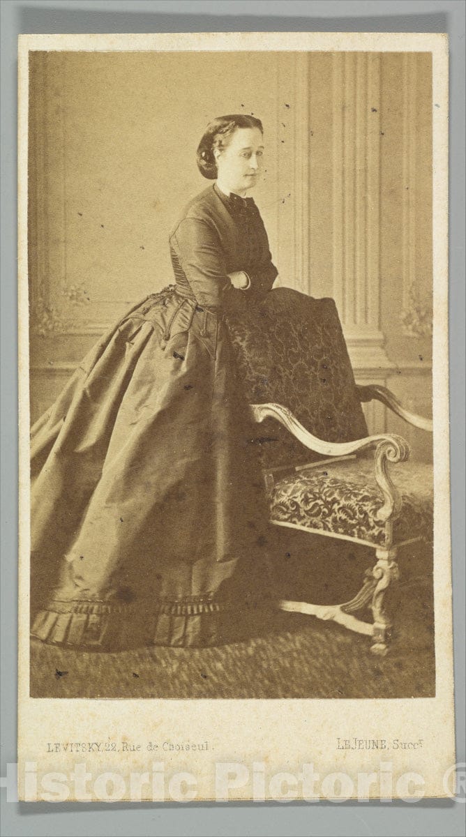 Photo Print : Sergei Luvovich Levitsky - Empress Eugénie 1 : Vintage Wall Art