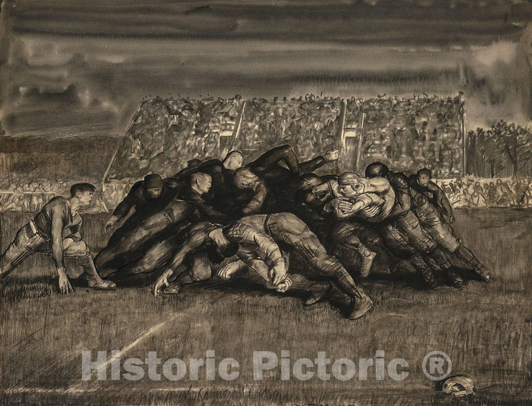 Art Print : George Bellows - One Long Arm Spined Animal with Six Legs : Vintage Wall Art