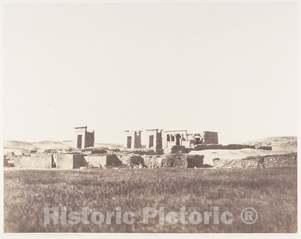 Photo Print : Félix Teynard - Débôd (Parembole), Vue Générale des Ruines : Vintage Wall Art