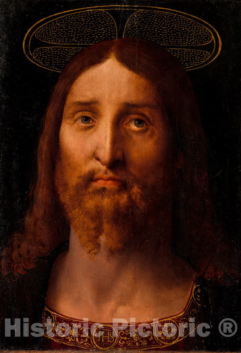 Art Print : Fernando Yáñez de la Almedina - Head of Christ : Vintage Wall Art