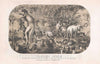 Art Print : Engraving of The Hawkins' Palaeozoic Museum, New York City, 1860, Vintage Wall Art