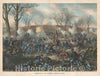 Art Print : American Civil War Battle of Fort Donelson, Kurz and Allison, 1887, Vintage Wall Art