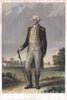 Art Print : Standing Portrait of George Washington, Hicks - Wright, 1859, Vintage Wall Art