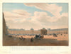 Art Print : View of Place Carrousel and The Tuileries Palace, Arnout, 1845, Vintage Wall Art
