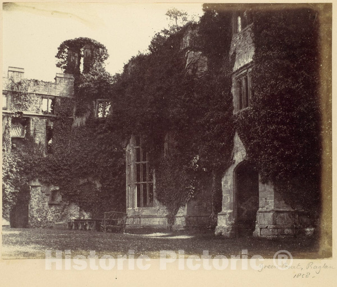Photo Print : Alfred Capel Cure - Green Court, Raglan : Vintage Wall Art