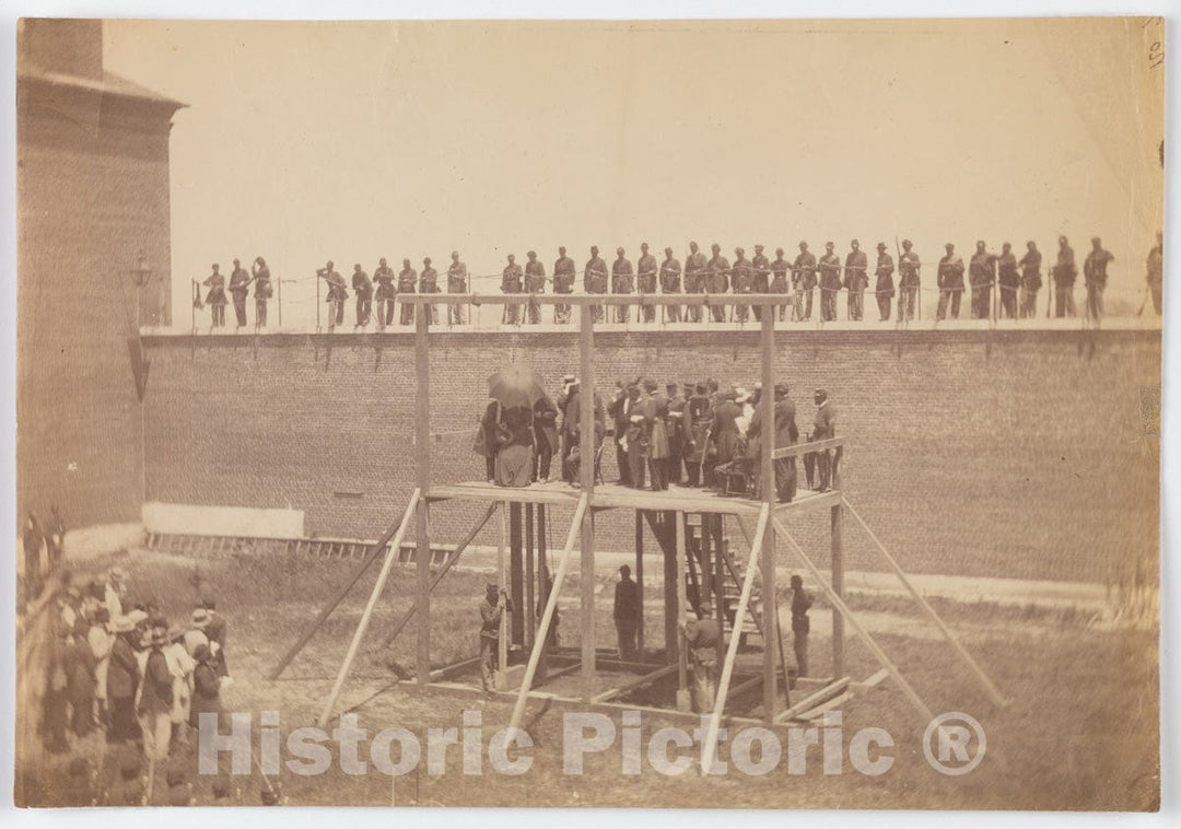 Photo Print : Alexander Gardner - Execution of The Conspirators : Vintage Wall Art