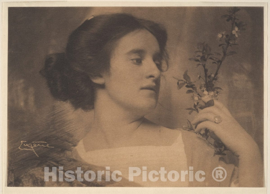Photo Print : Frank Eugene - Frau Willi Geiger (Clara) : Vintage Wall Art