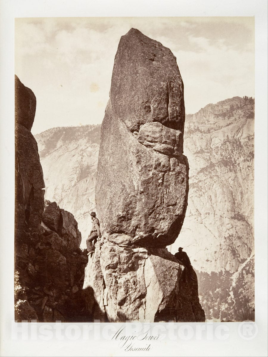 Photo Print : Carleton E. Watkins - Magic Tower, Yosemite : Vintage Wall Art