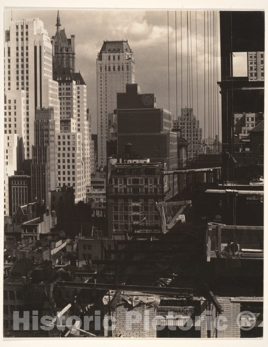 Photo Print : Alfred Stieglitz - from My Window at an American Place, North 2 : Vintage Wall Art
