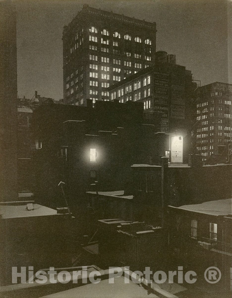 Photo Print : Alfred Stieglitz - from The Back Window – 291 : Vintage Wall Art