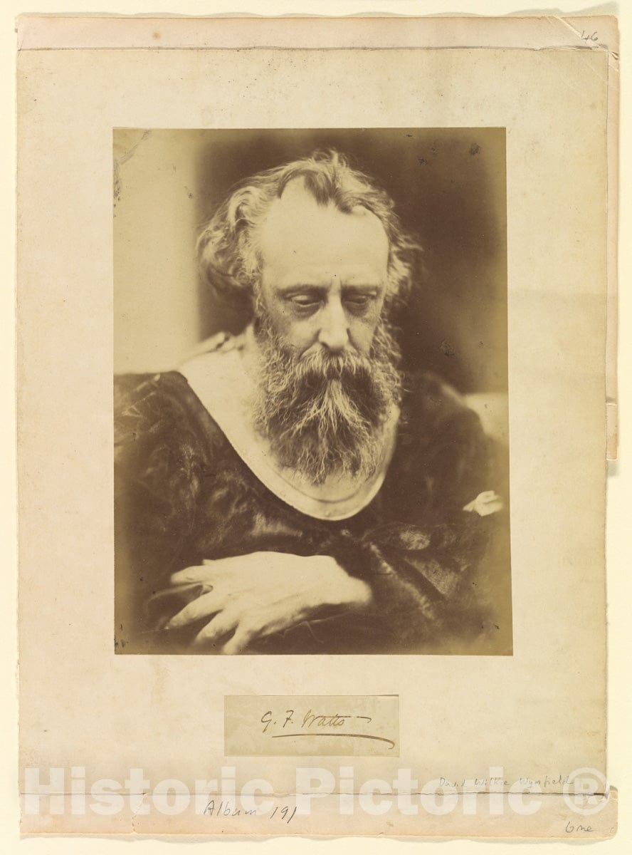 Photo Print : David Wilkie Wynfield - George Frederick Watts : Vintage Wall Art