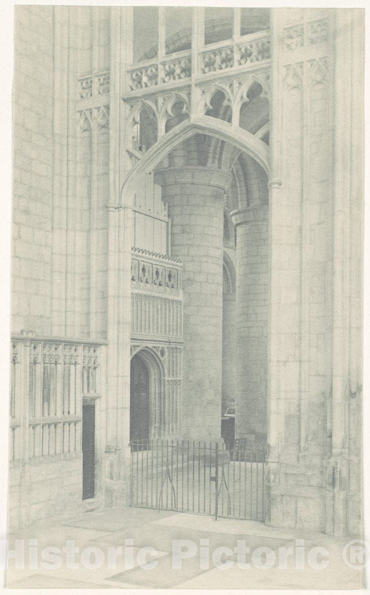 Photo Print : Frederick H. Evans - Gloucester Cathedral: North Transept : Vintage Wall Art