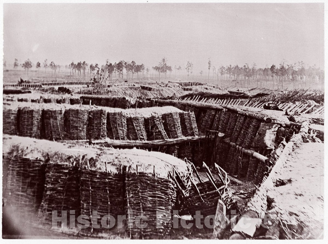 Photo Print : Timothy H. O'sullivan - Fort Sedgwick Near Petersburg, Interior : Vintage Wall Art