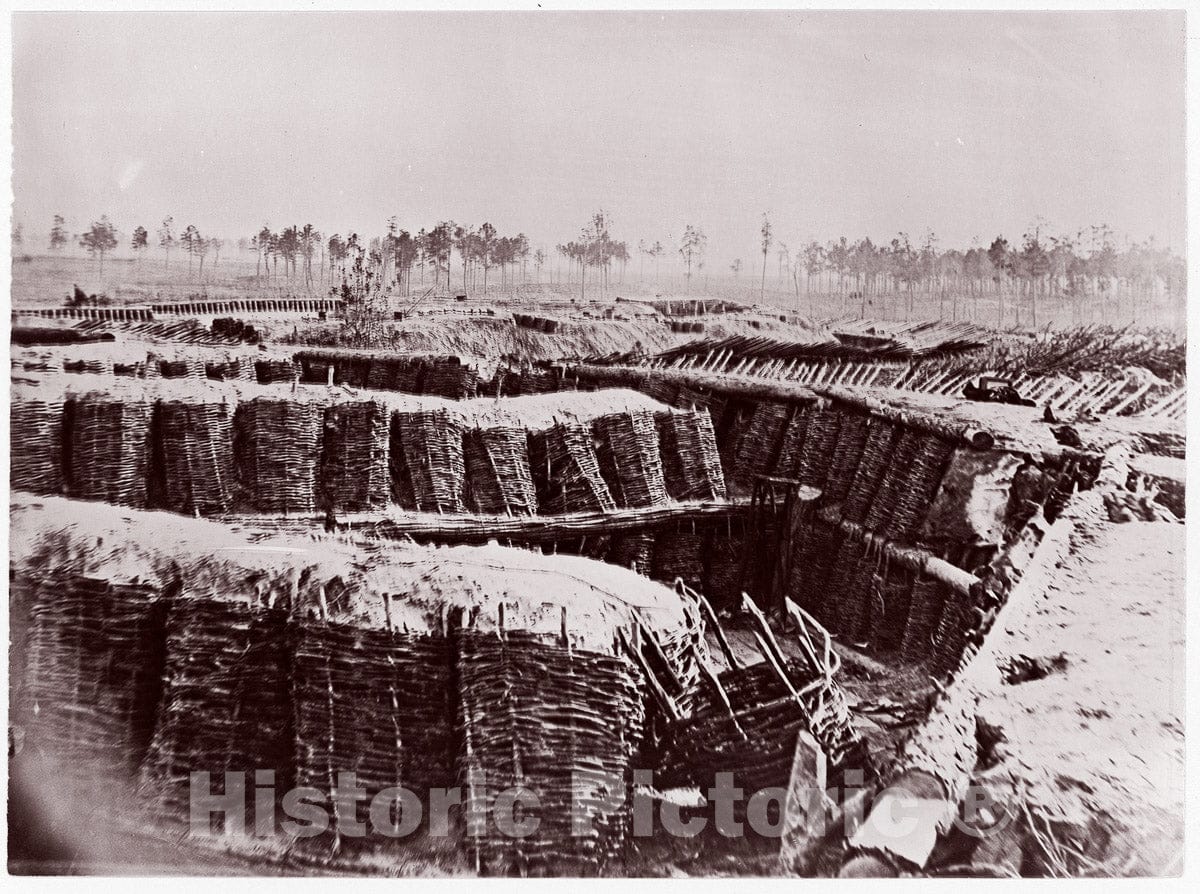 Photo Print : Timothy H. O'sullivan - Fort Sedgwick Near Petersburg, Interior : Vintage Wall Art