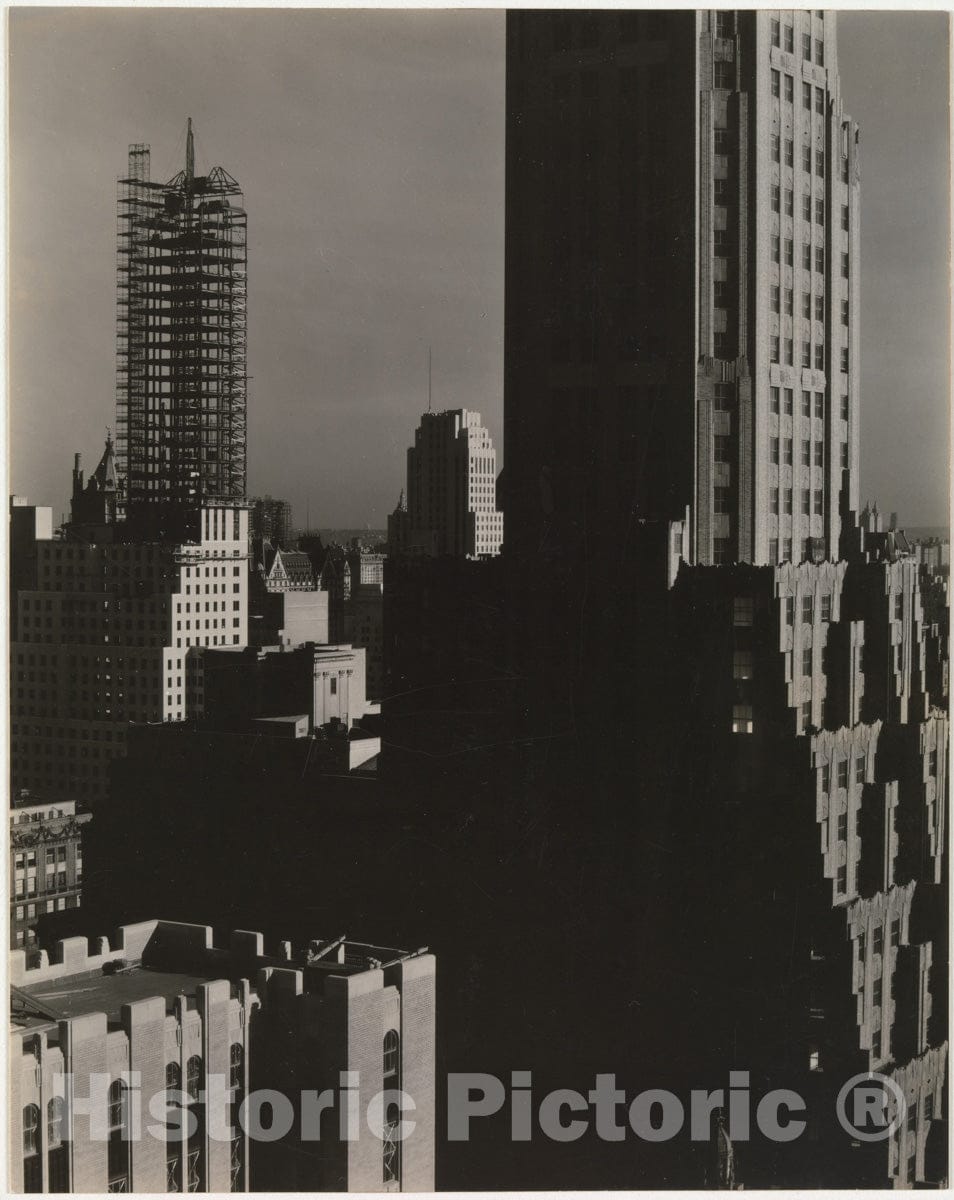 Photo Print : Alfred Stieglitz - from My Window at The Shelton, North : Vintage Wall Art
