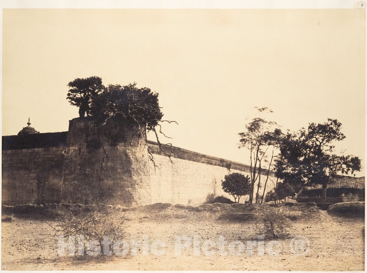 Photo Print : Linnaeus Tripe - South East Angle of The Tirambur Pagoda : Vintage Wall Art