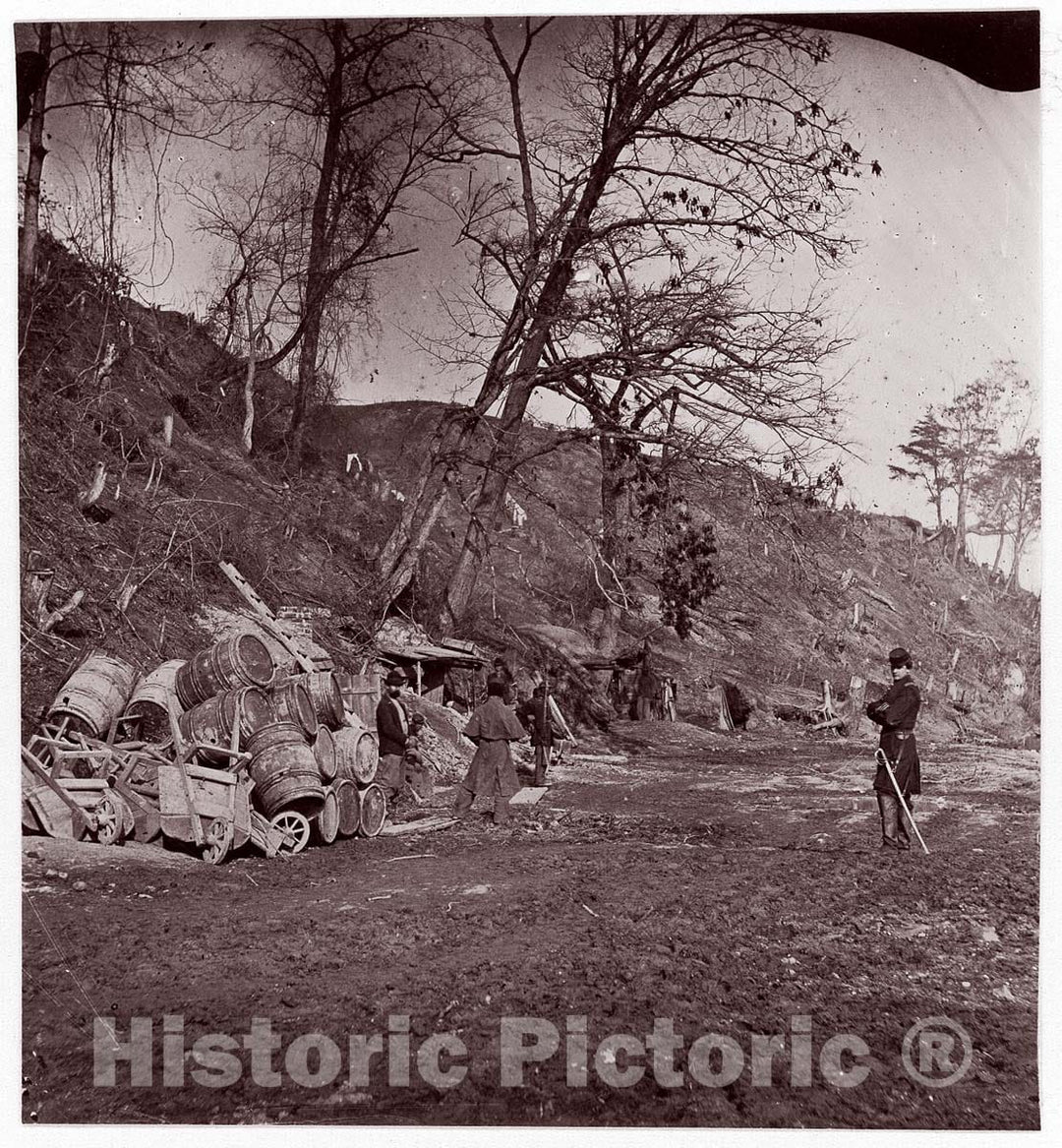Photo Print : Andrew Joseph Russell - Fort Brady, Virginia : Vintage Wall Art