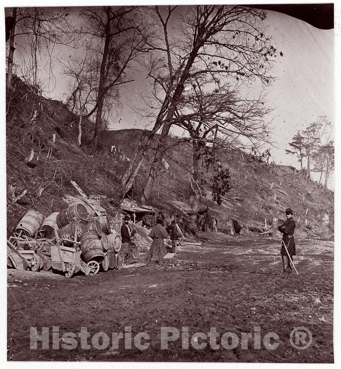 Photo Print : Andrew Joseph Russell - Fort Brady, Virginia : Vintage Wall Art