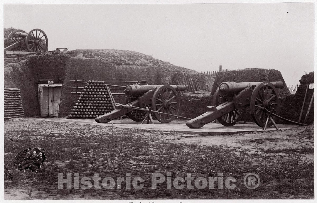Photo Print : Formerly Mathew B. Brady - Fort Putnam, South Carolina : Vintage Wall Art