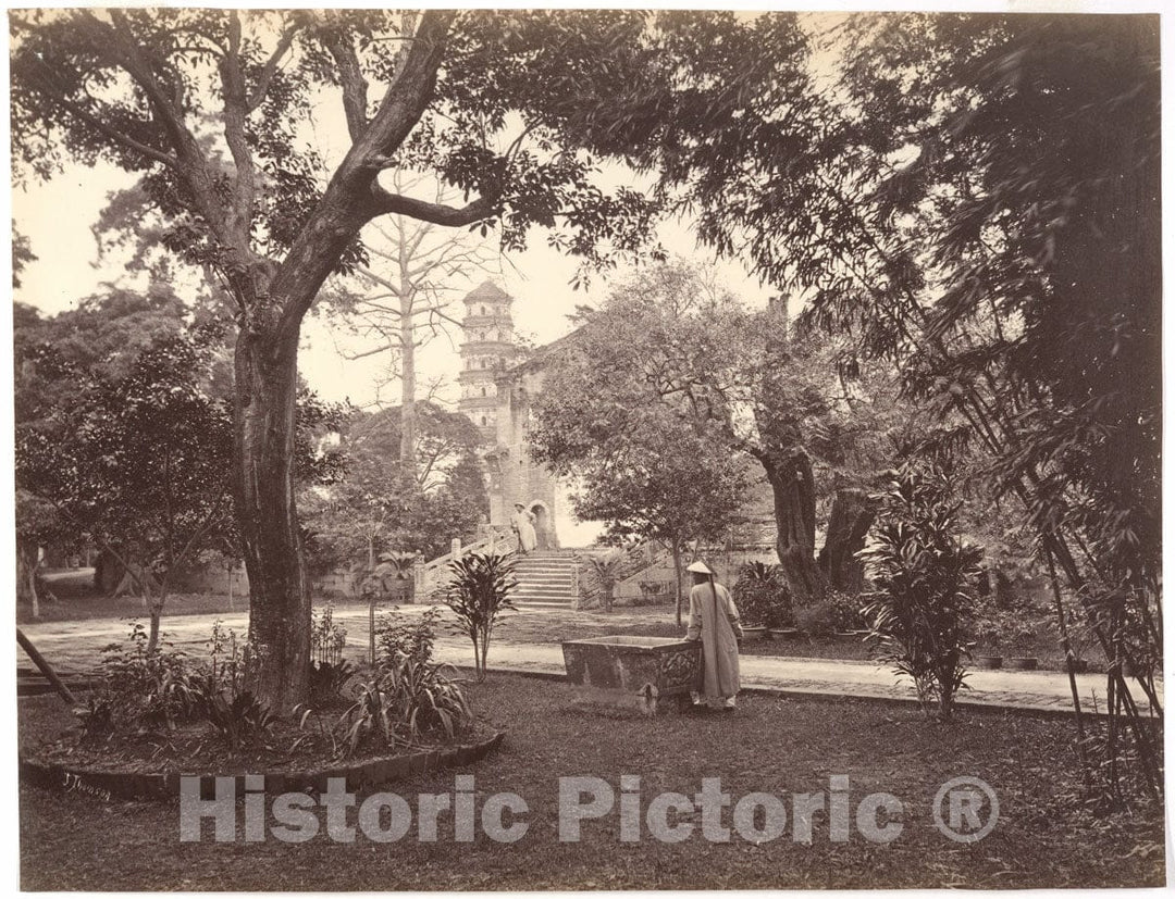 Photo Print : John Thomson - Garden at The English Consulate, Canton : Vintage Wall Art