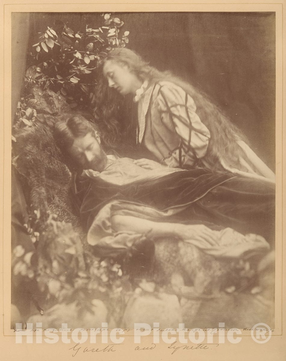 Photo Print : Julia Margaret Cameron - Gareth and Lynette : Vintage Wall Art