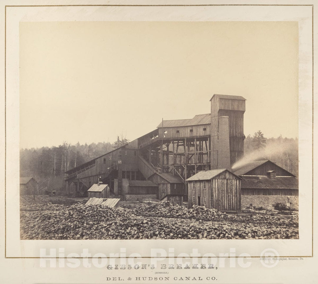 Photo Print : Thomas H. Johnson - Gibson's Breaker, Rushdale, Pennsylvania : Vintage Wall Art