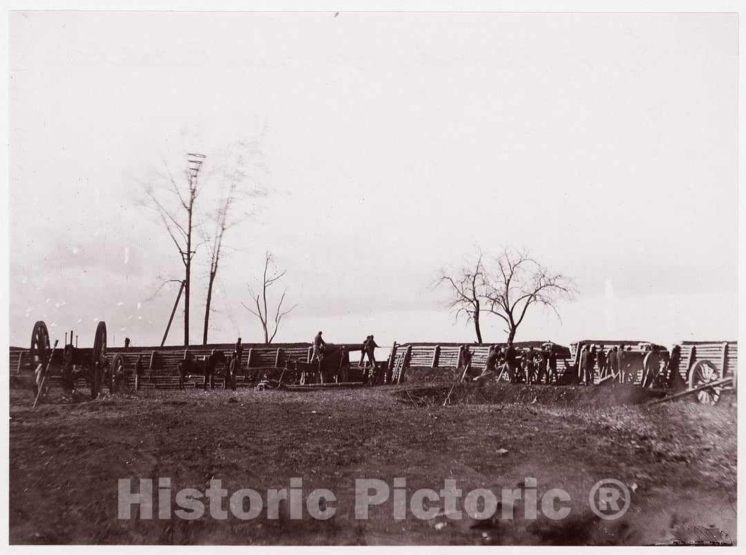 Photo Print : William Frank Browne - Fort Brady, Virginia, Near Dutch Gap : Vintage Wall Art