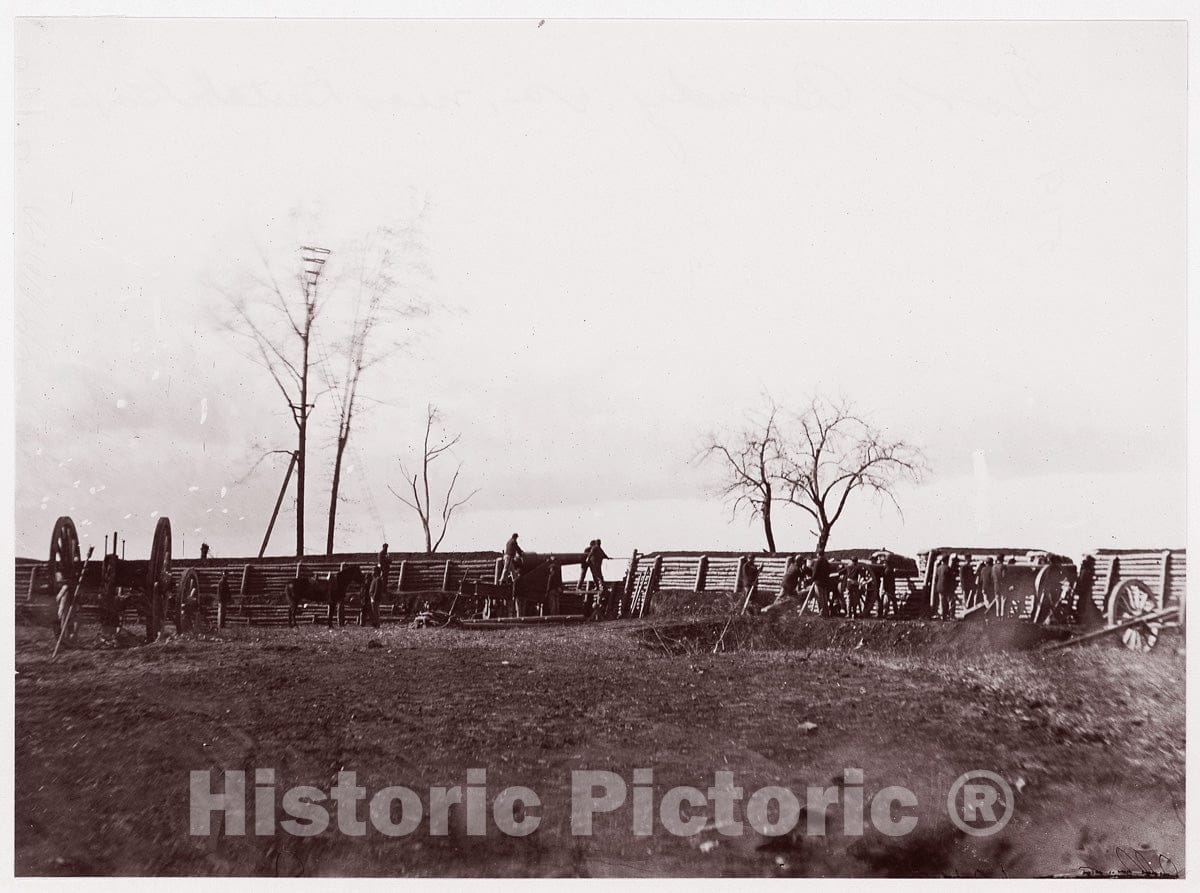 Photo Print : William Frank Browne - Fort Brady, Virginia, Near Dutch Gap : Vintage Wall Art