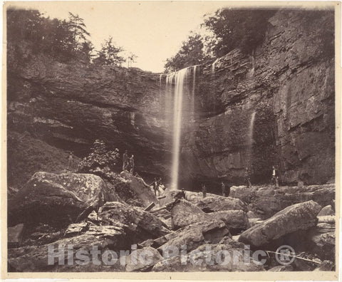 Photo Print : Isaac H. Bonsall - Lulah Falls, Lookout Mountain, Georgia : Vintage Wall Art