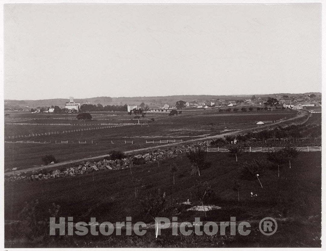 Art Print : Timothy H. O'sullivan - Gettysburg from The West : Vintage Wall Art