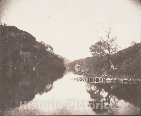 Photo Print : William Henry Fox Talbot - Loch Katrine Pier, Scene of The Lady of The Lake : Vintage Wall Art