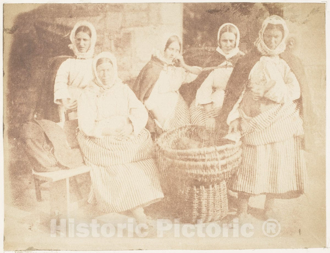 Photo Print : Hill and Adamson - Fisher Lassies : Vintage Wall Art