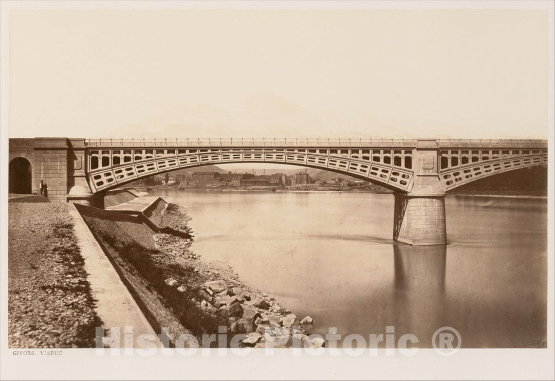 Photo Print : Édouard Baldus - Givors, Viaduc 1 : Vintage Wall Art