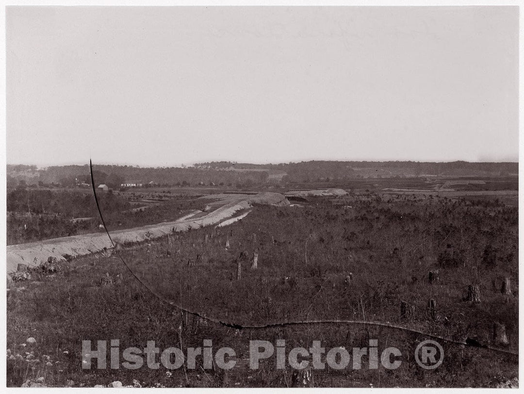 Photo Print : Formerly Mathew B. Brady - Fortifications v.2 : Vintage Wall Art