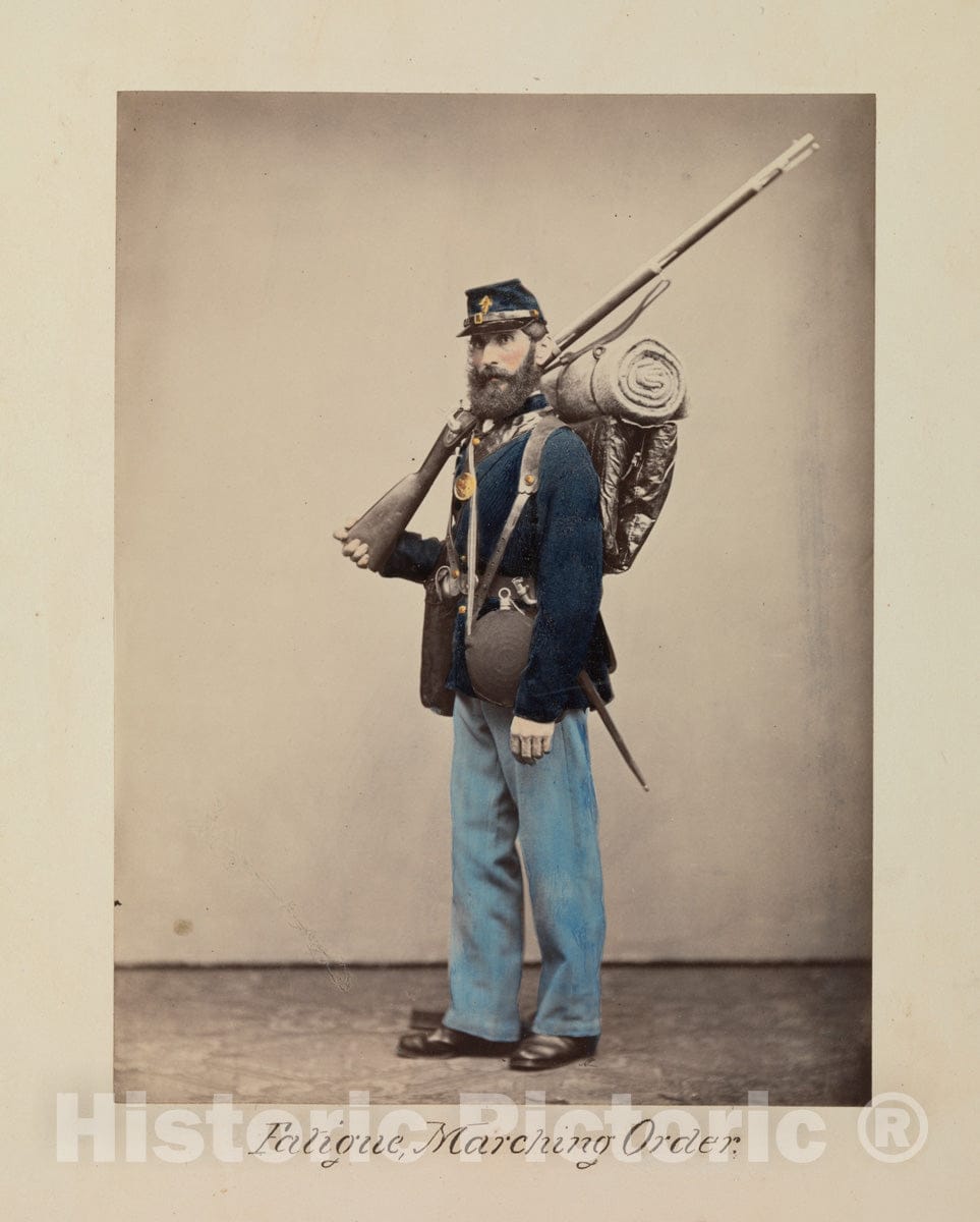Photo Print : Oliver H. Willard - Fatigue, Marching Order : Vintage Wall Art