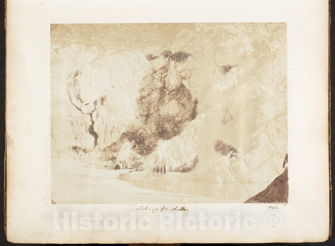 Photo Print : John Dillwyn Llewelyn - Fishing for Shells : Vintage Wall Art