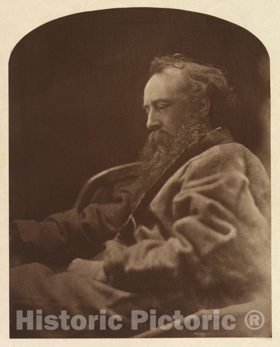 Photo Print : Julia Margaret Cameron - George Frederick Watts : Vintage Wall Art