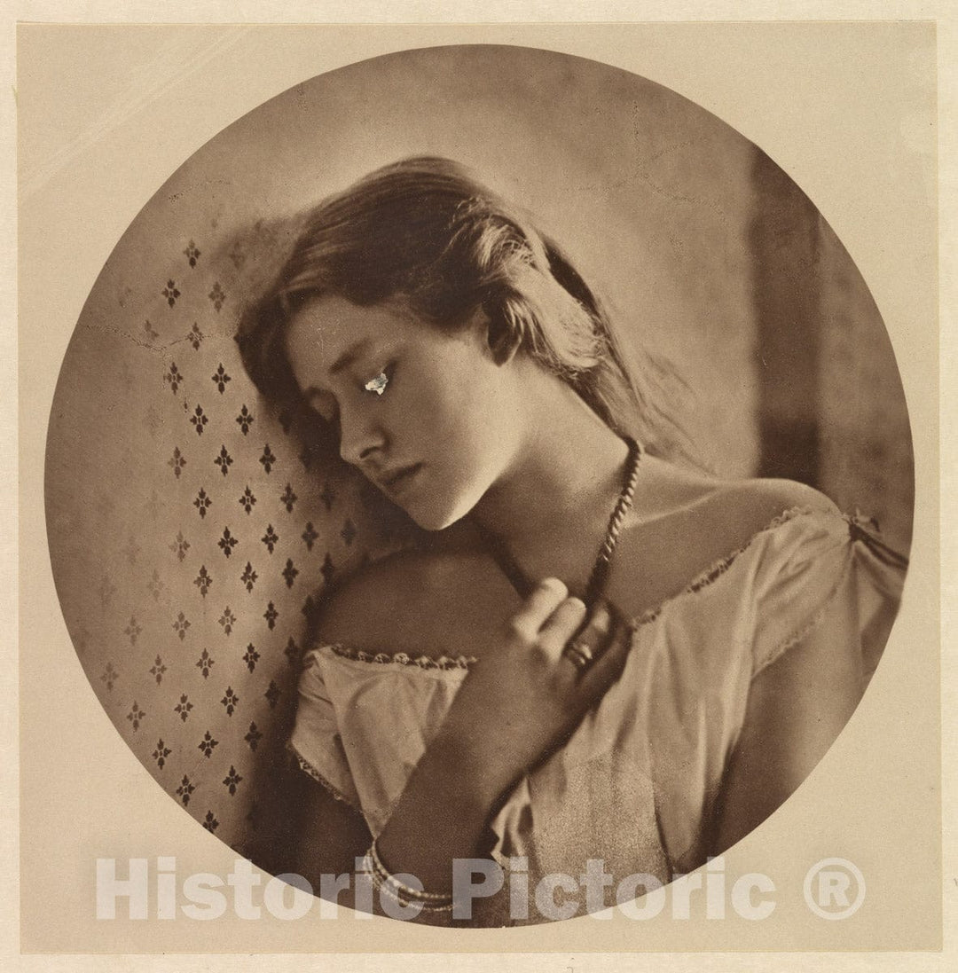 Photo Print : Julia Margaret Cameron - Ellen Terry, at The Age of Sixteen : Vintage Wall Art