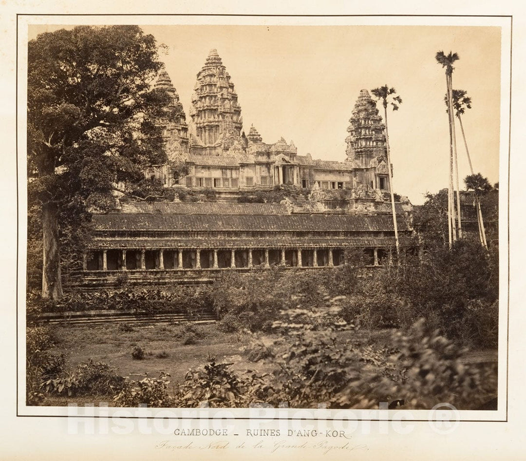 Photo Print : Emile Gsell - Façade Nord de la Grand Pagode : Vintage Wall Art
